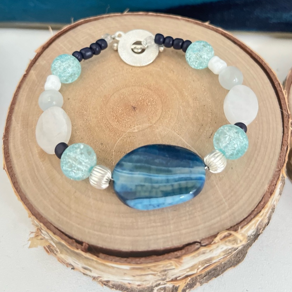 Artisan Made beaded bracelet.